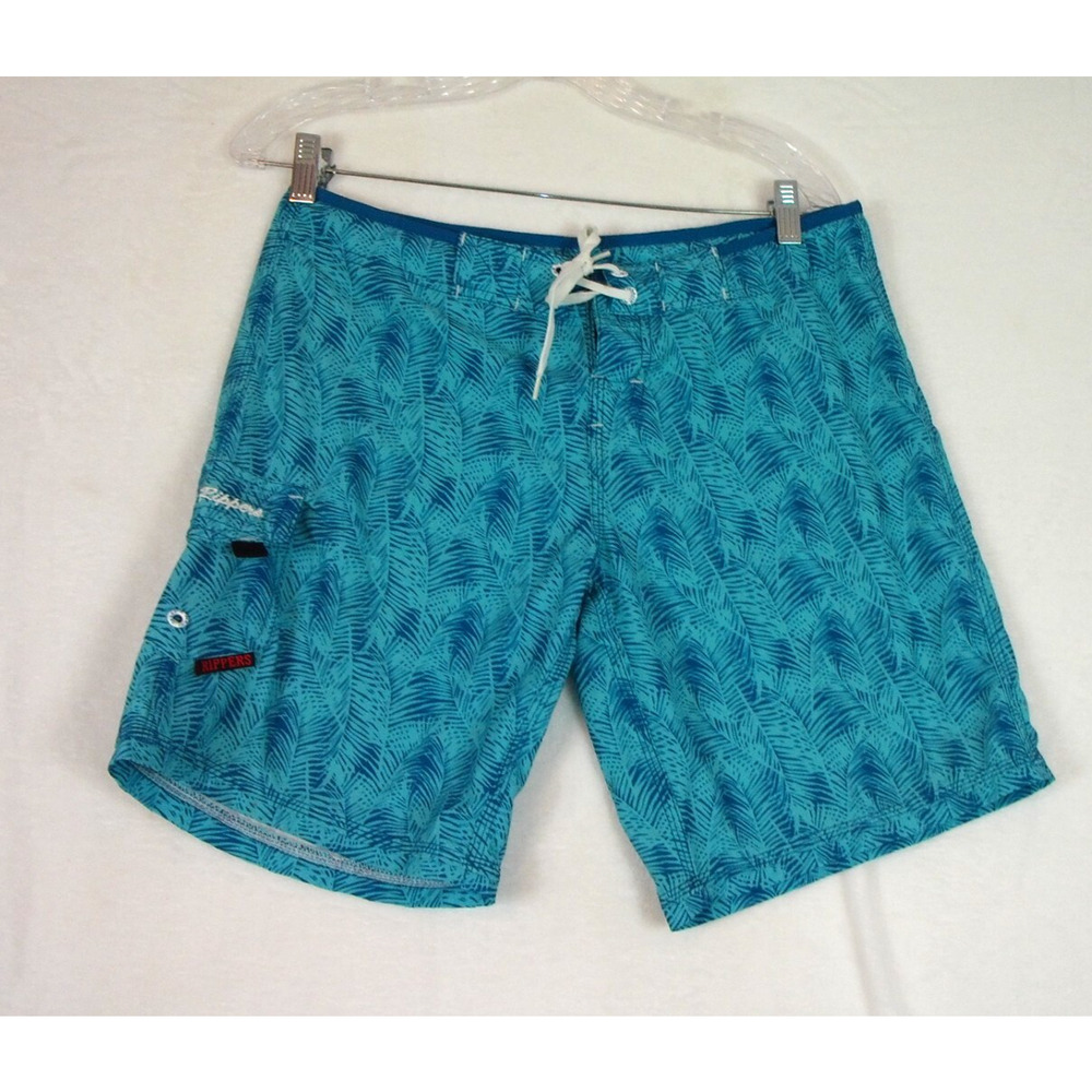 Maui Rippers Men's Swim Board Shorts‎ Tropical Beach Size 6 Pockets Waist 32"